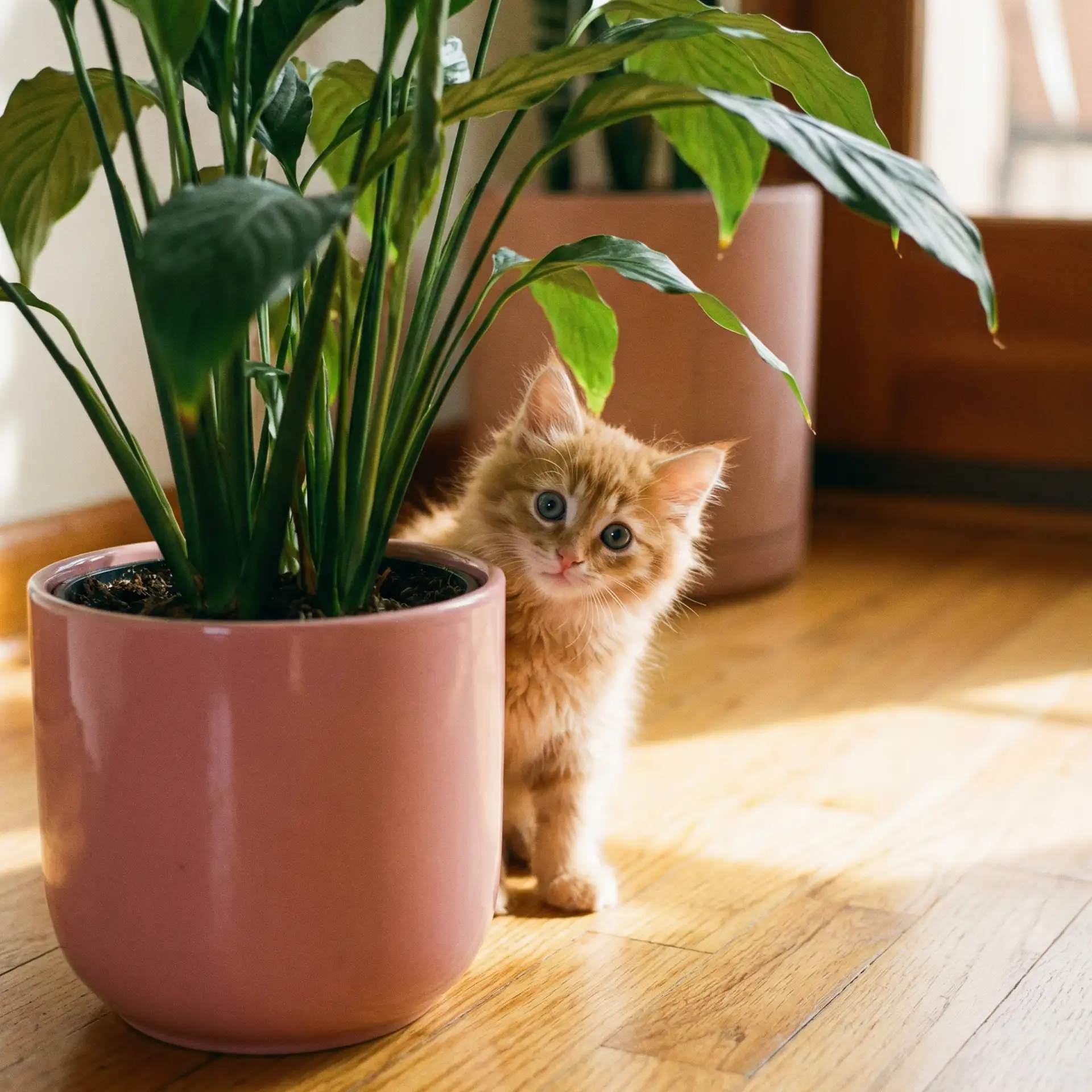 小猫从花盆后探头 - 特案a组